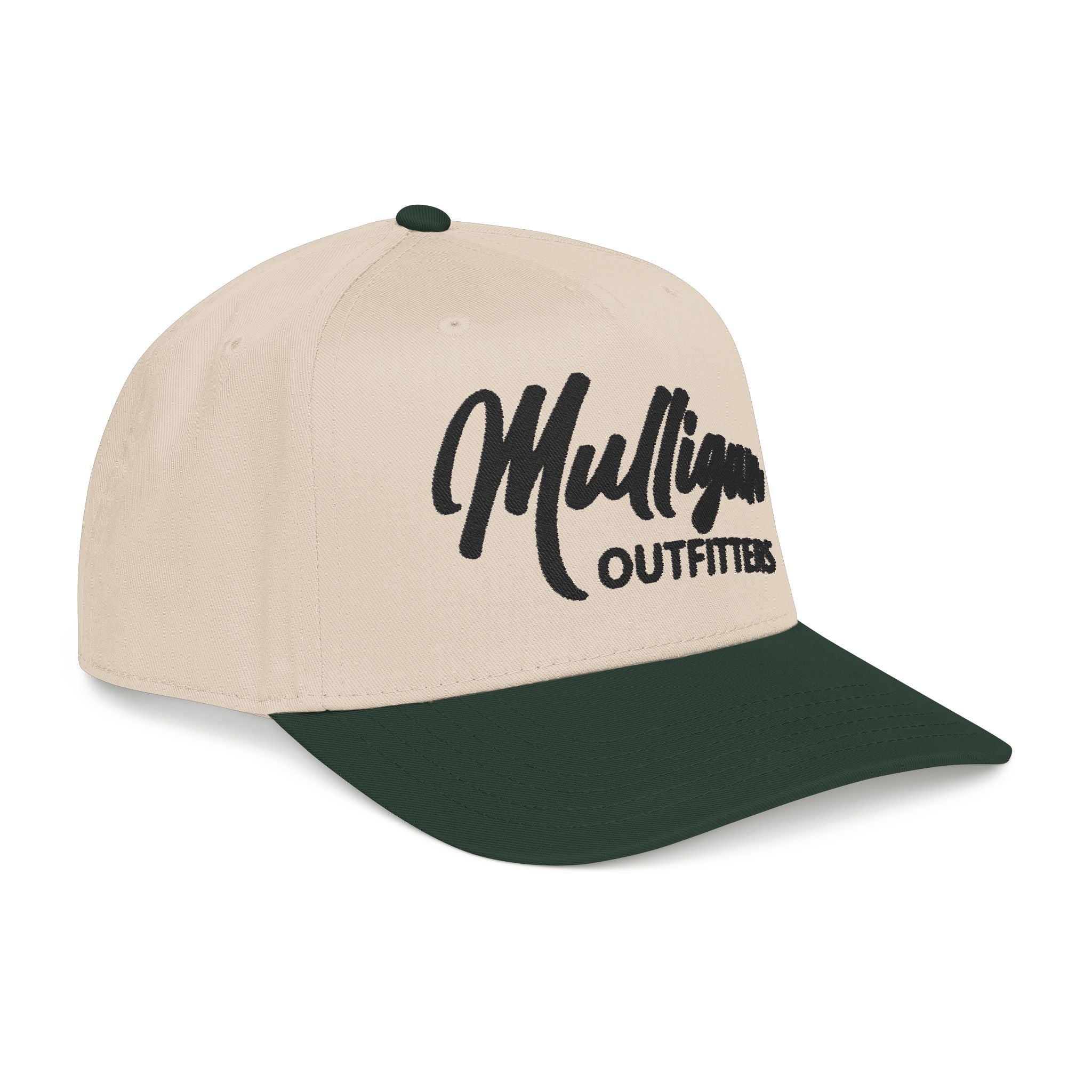 Mid profile golf hat, mulligan outfitters